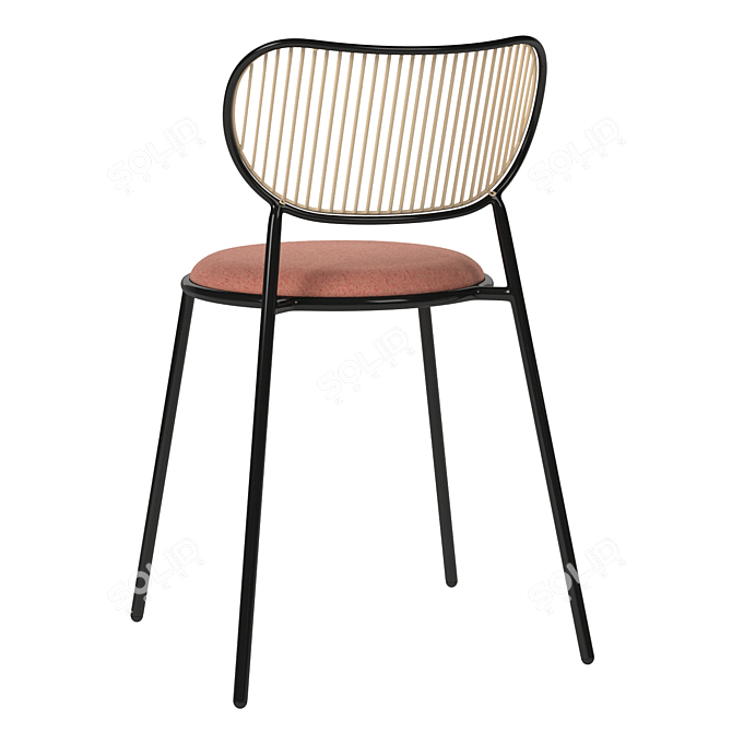 Piper Upholstered Chair: Modern Comfort 3D model image 4