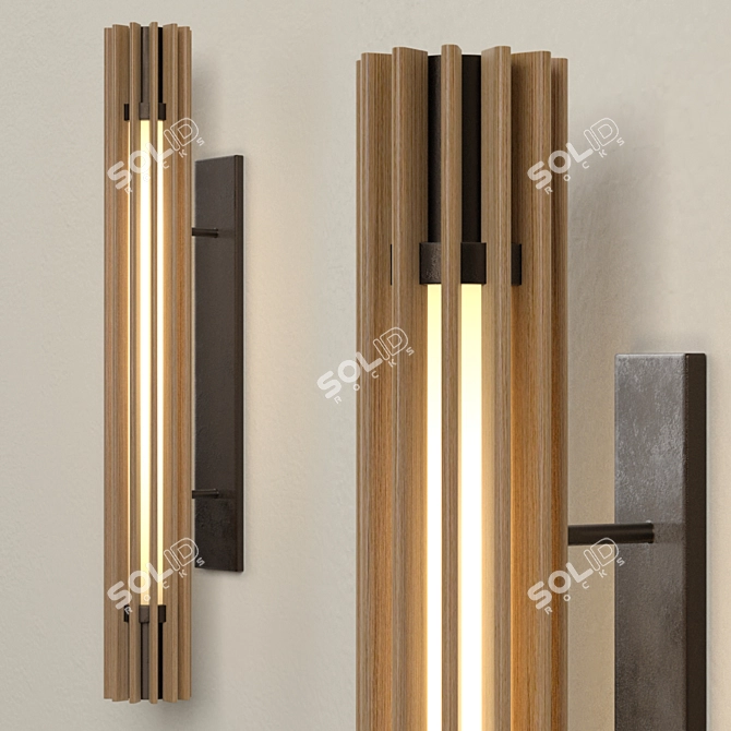 Modern Beacon 30 Sconce: Illuminate with Style 3D model image 2