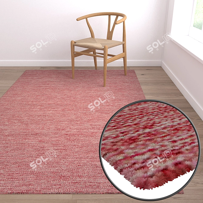 Title: Luxury Carpet Set for Impressive Renders 3D model image 5