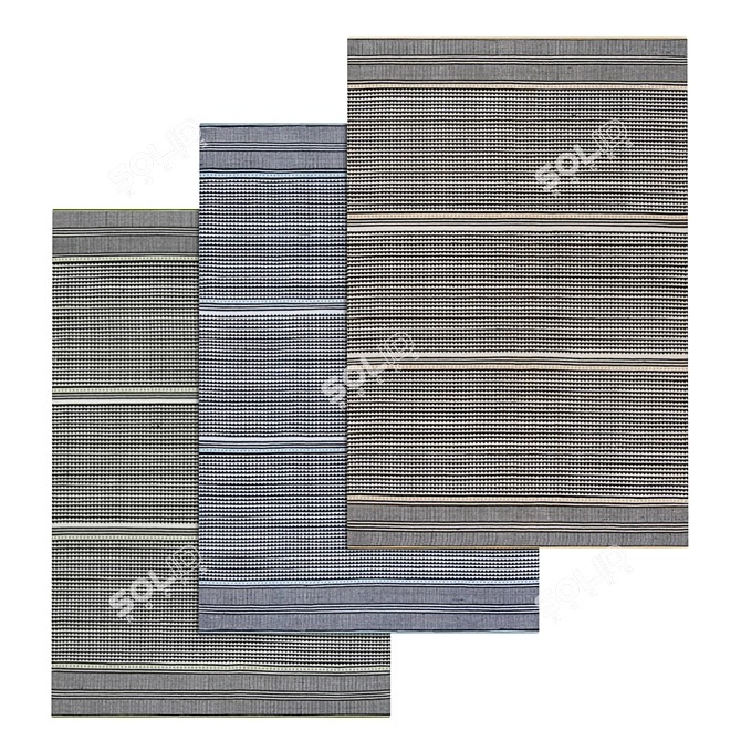 Luxury Carpets Set 3D model image 1