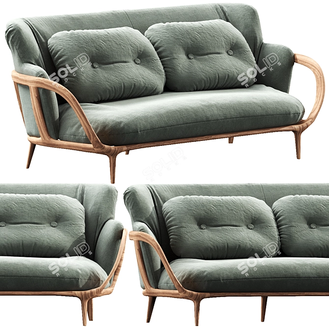 Porada Allison: Stylish and Versatile Furniture 3D model image 1