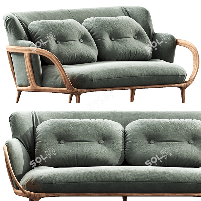 Porada Allison: Stylish and Versatile Furniture 3D model image 4