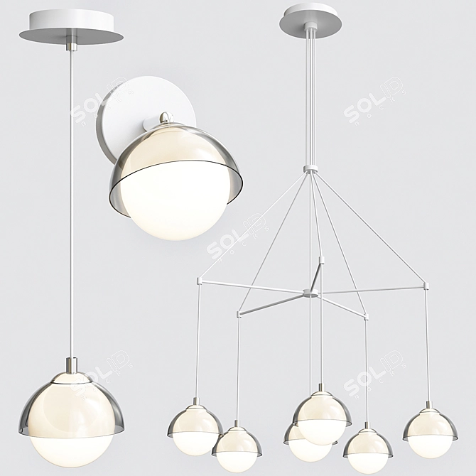 Lumion Neruni Pendant Lights 3D model image 1