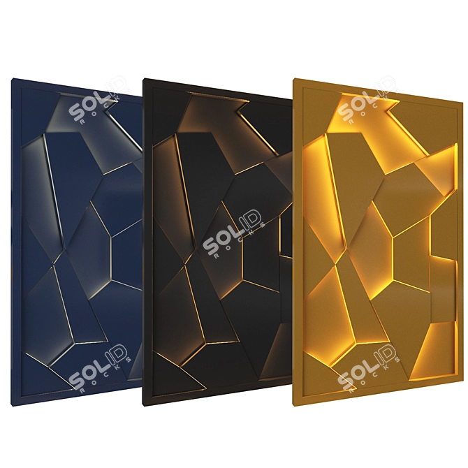 Elevate your space with 3D Wall Panel 3D model image 2