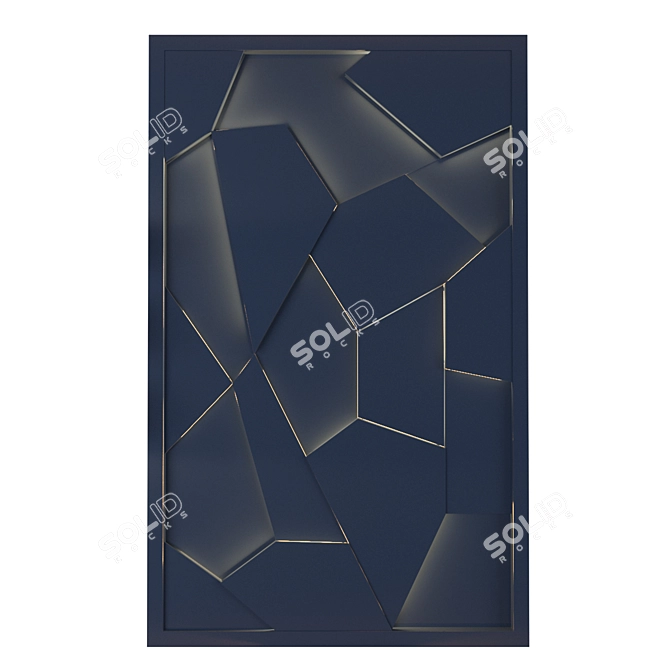 Elevate your space with 3D Wall Panel 3D model image 4