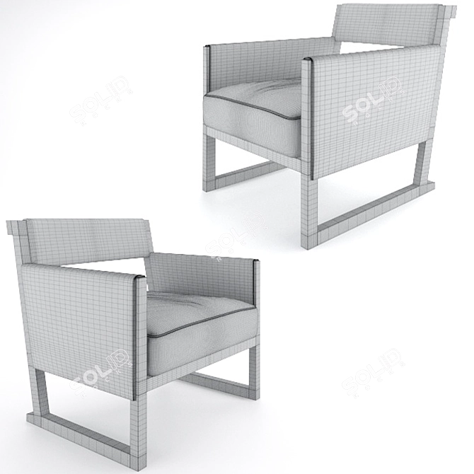 Stylish Citterio Musa Armchair 3D model image 2