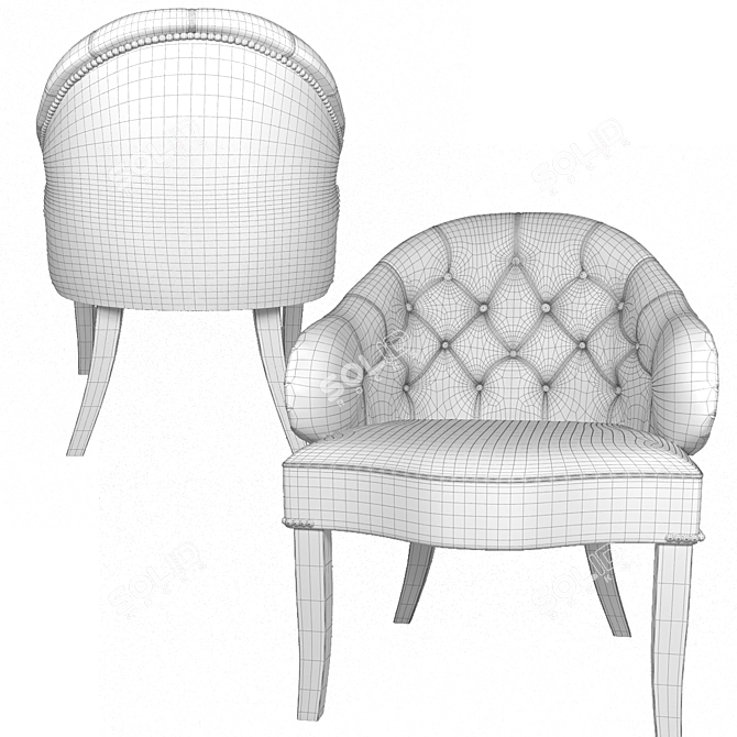 Elegant Versaille Chair - Premium Quality 3D model image 3