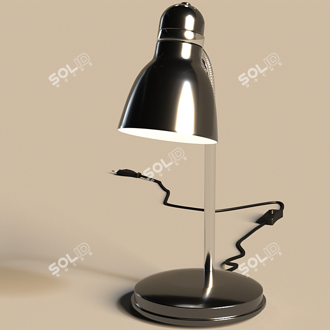 Elegant Zara HR-40 Table Lamp 3D model image 1