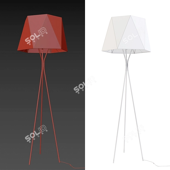 CVL Solitaire Floor Lamp: Elegant Illumination 3D model image 2