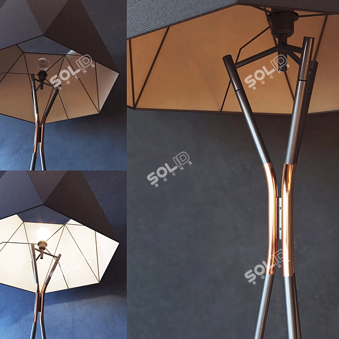 CVL Solitaire Floor Lamp: Elegant Illumination 3D model image 4