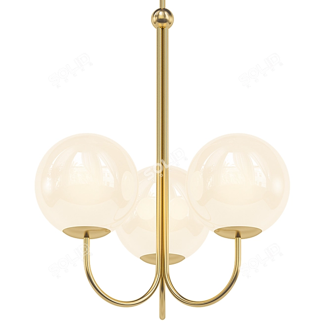 Scandinavian Style Pendant Light 3D model image 1