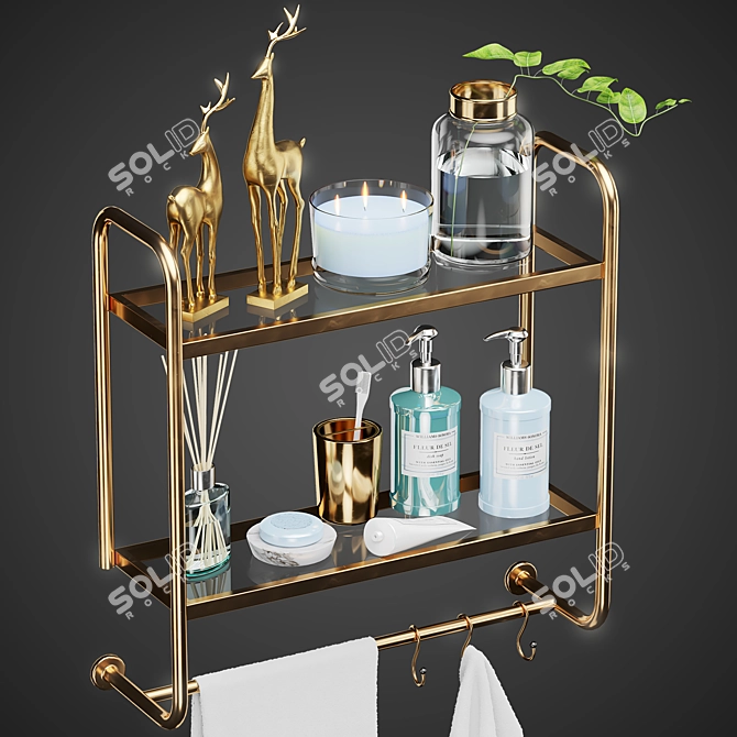 Stylish Bathroom Set: Williams-Sonoma 3D model image 2