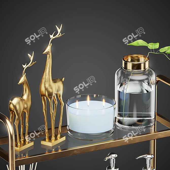 Stylish Bathroom Set: Williams-Sonoma 3D model image 4