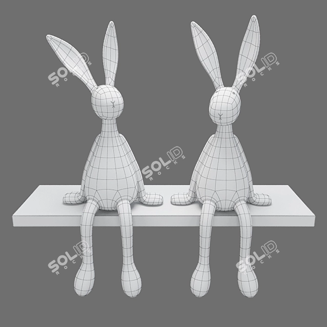 Joseph Bunny Lamp: Adorable and Illuminating! 3D model image 14