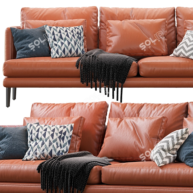 Paraiso Bonaldo Sofa: Modern and Stylish 3-Seater 3D model image 3