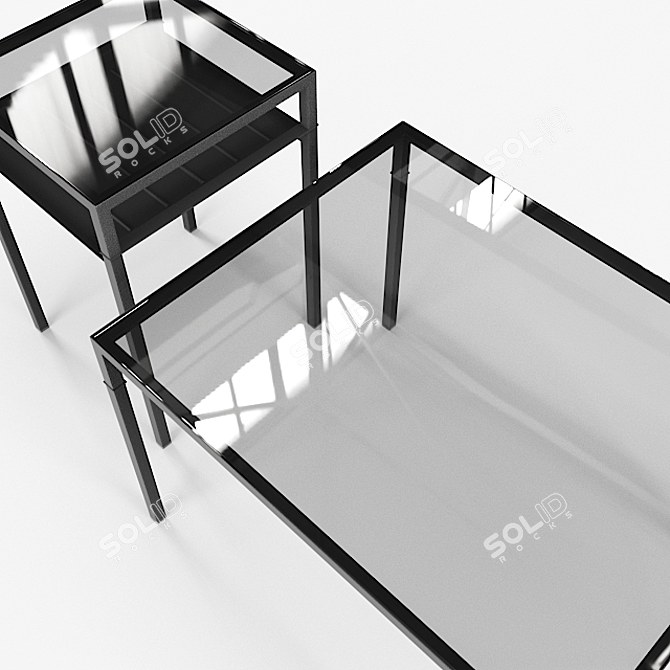 Sleek and Stylish Nyboda Coffee Tables 3D model image 5