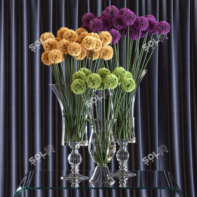 Allium Blossom: VG Newtrend Vases 3D model image 3