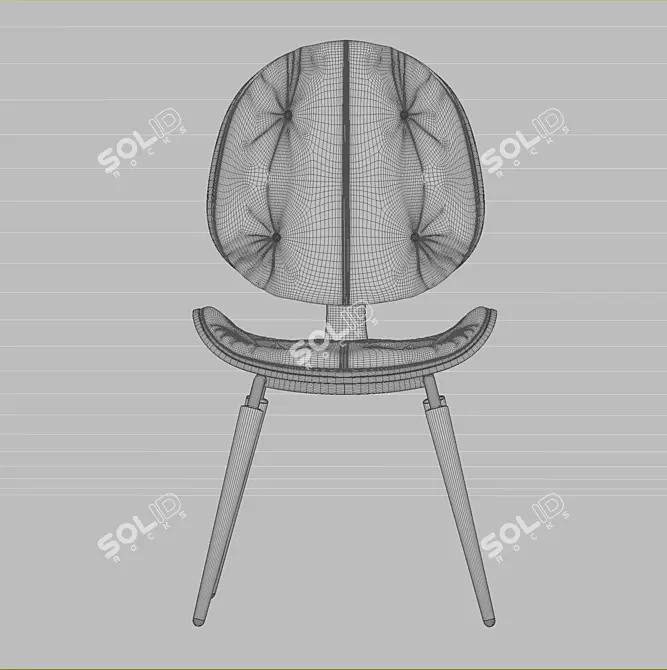 Gariart Leather Chair 3D model image 4