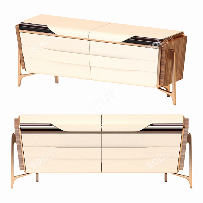 Elegant Turri Melting Sideboard 3D model image 3