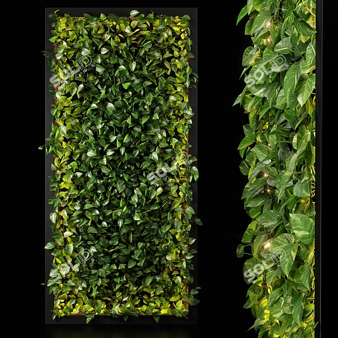 Versatile Vertical Garden 10: Stunning Design, UV Mapped & Multiple Render Options 3D model image 1