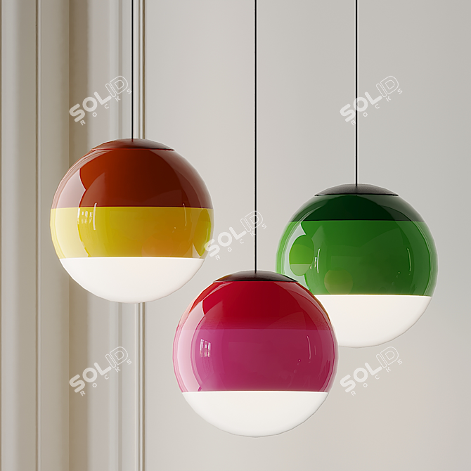 Dipped Elegance Pendant by Canudas 3D model image 1