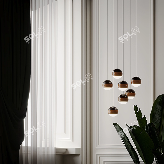 Dipped Elegance Pendant by Canudas 3D model image 5