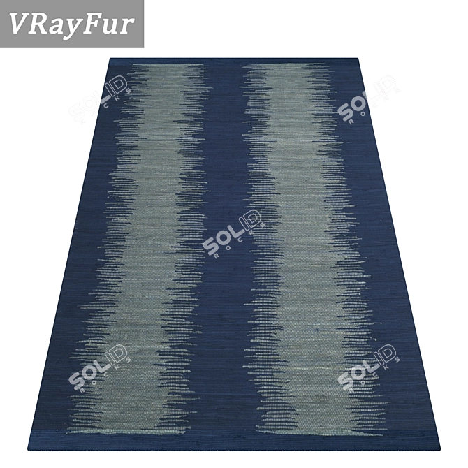 Title: Luxury Carpet Set - High-Quality Textures 3D model image 2