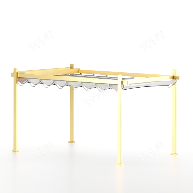 Outdoor Retreat Canopy - Perfect Shade for Tea Time 3D model image 1