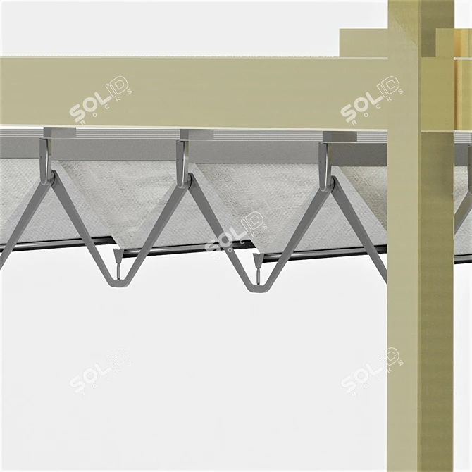 Outdoor Retreat Canopy - Perfect Shade for Tea Time 3D model image 7