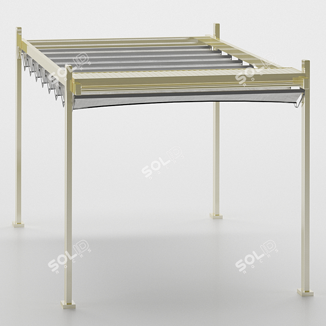 Outdoor Retreat Canopy - Perfect Shade for Tea Time 3D model image 10