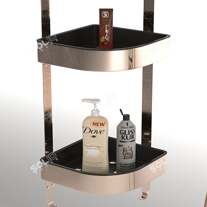 Luxury Bathroom Set: Soap, Shampoo, Towels 3D model image 8