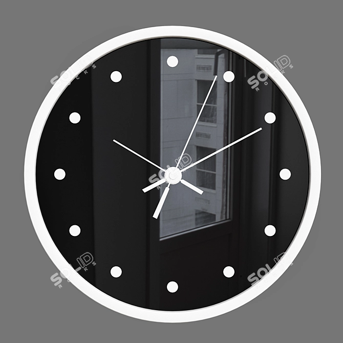 Modern Minimalist Wall Clock  3D model image 4