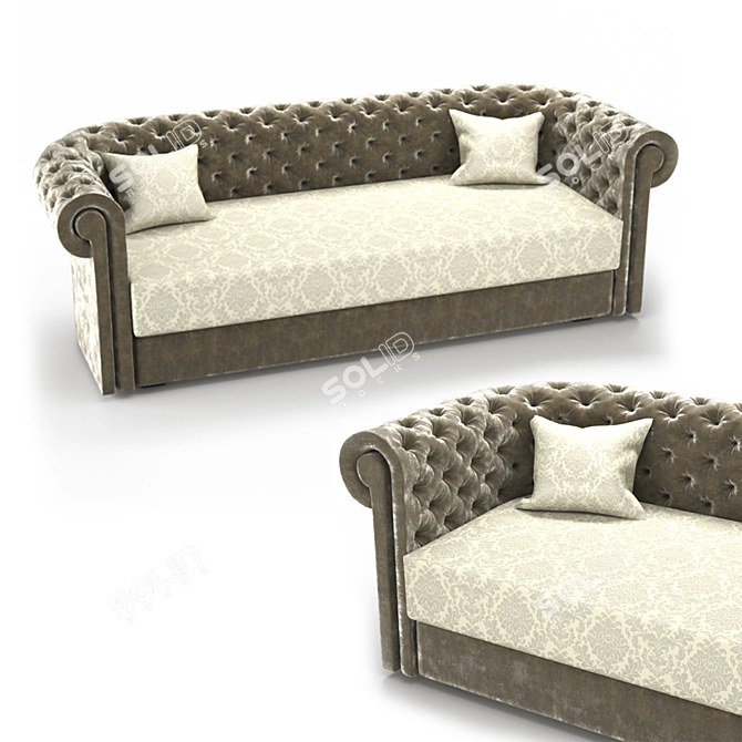  Stylish Chester Sofa 2016 3D model image 1