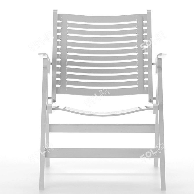 Classic Wood Chair 3D model image 2