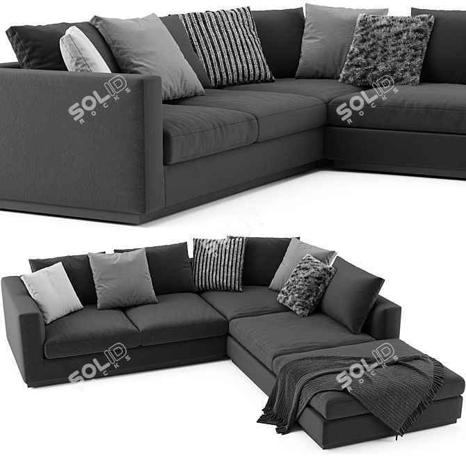 Elegant Minotti Andersen Line Sofa 3D model image 2