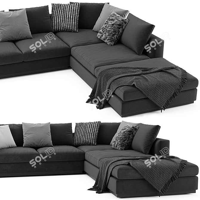 Elegant Minotti Andersen Line Sofa 3D model image 3