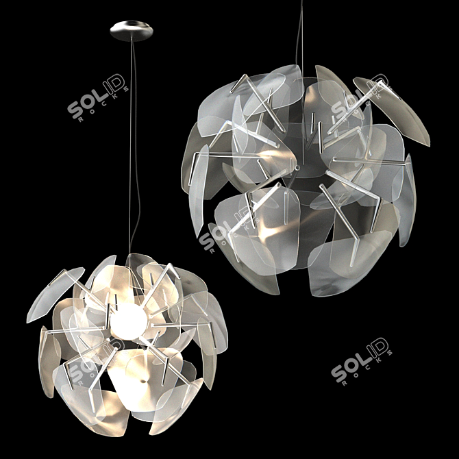 Elegant Light Fixture: Luceplan Hope 3D model image 1