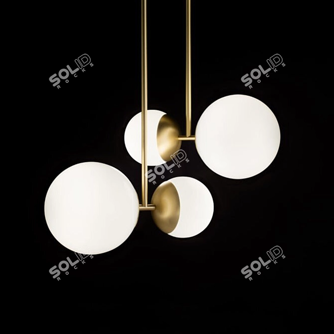 Elegant Biba Suspension Light by TATO Italia 3D model image 3