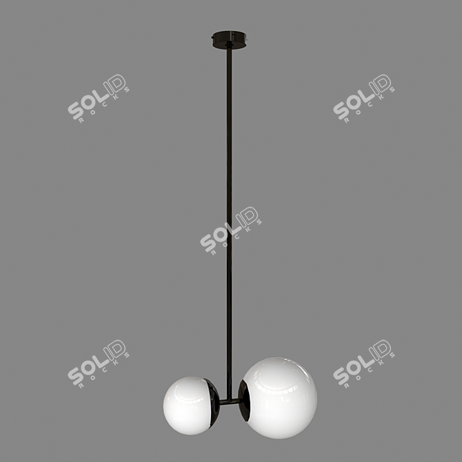 Elegant Biba Suspension Light by TATO Italia 3D model image 5