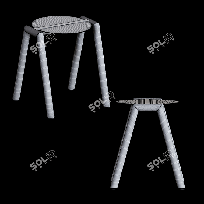 Timeless Furnishings: Low Stance 3D model image 2