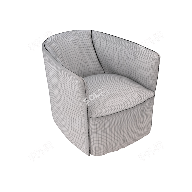 Santa Monica Armchair: Poliform Quality 3D model image 3