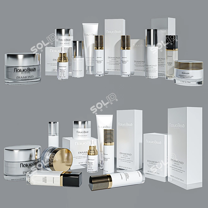 Elite Cosmetics Set: Glamorous Beauty Essentials 3D model image 1