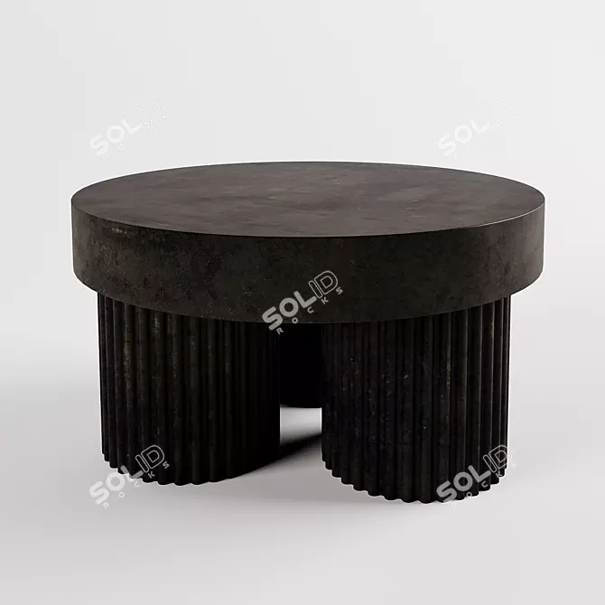 Sculptural Greek-inspired Concrete Coffee Table 3D model image 2