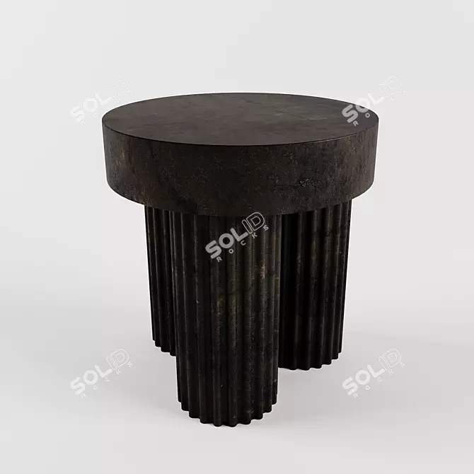 Sculptural Greek-inspired Concrete Coffee Table 3D model image 3