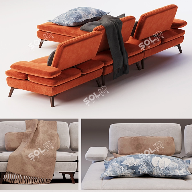 3Dmax Sofa Lasiliya | Vray & Corona Compatible 3D model image 2
