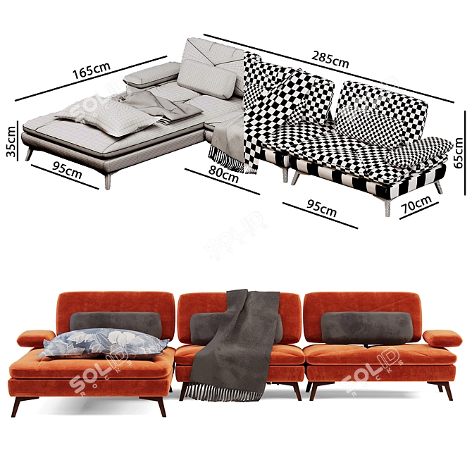 3Dmax Sofa Lasiliya | Vray & Corona Compatible 3D model image 10