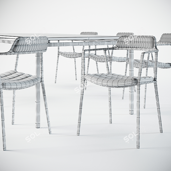 Title: VIPP Dining Set 3D model image 3