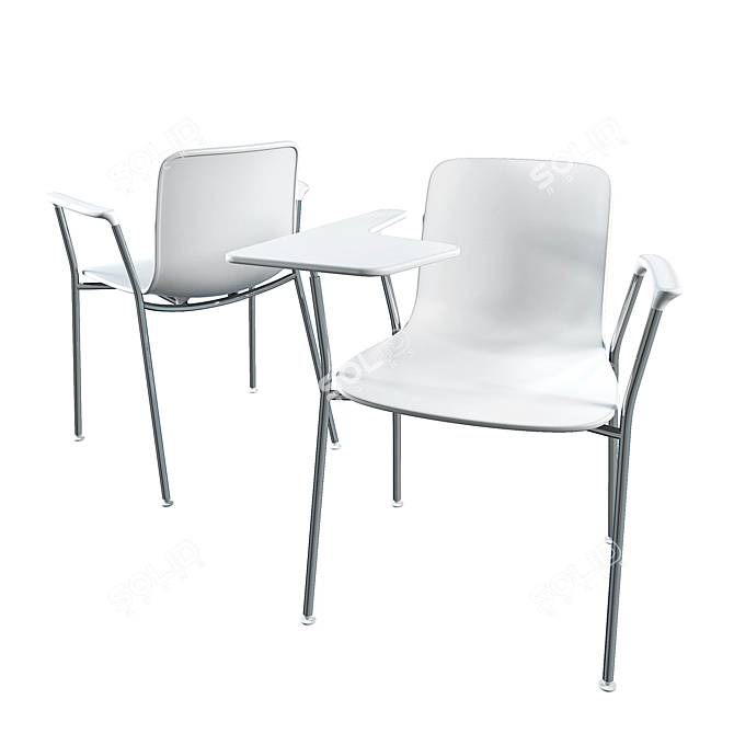 Sleek HAL Tube Chair 3D model image 2