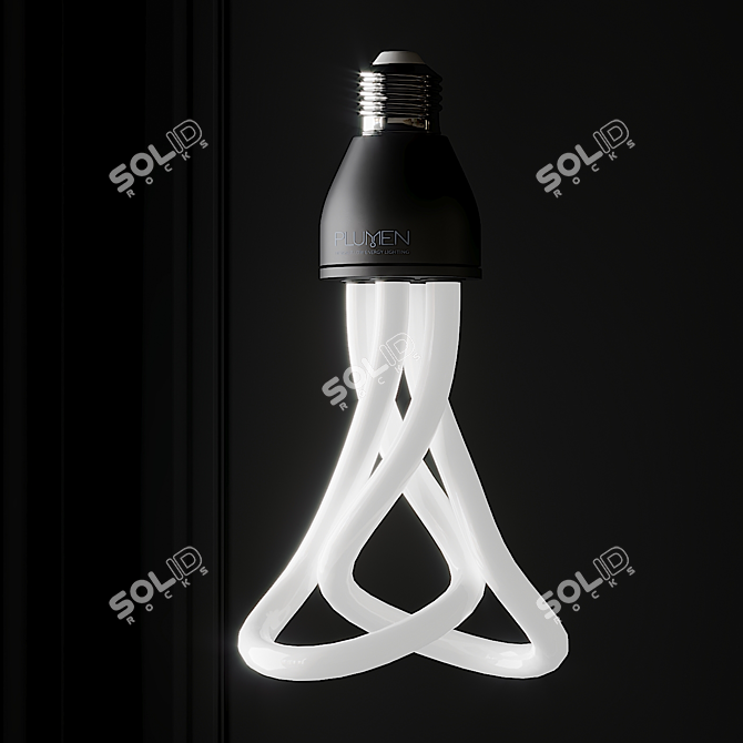 Elegant Energy-Saving Lightbulb 3D model image 6