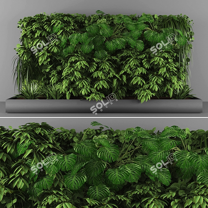 GreenWall Vertical Garden 3D model image 1